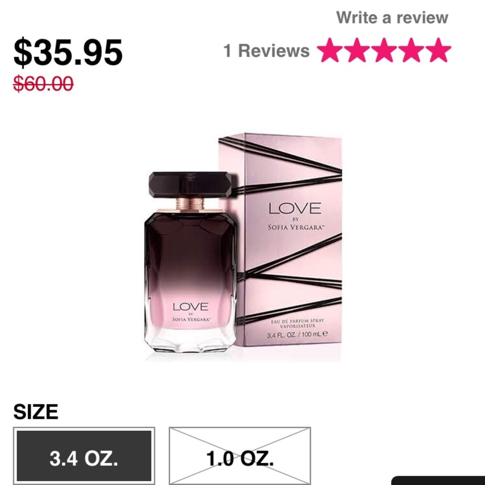 Sofia Vergara Love purfume